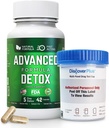 Geavanceerde Detox Cleanse, Detox Kit met Test Cup, Natural Detox & Cleanse met Milk Thistle, Licorice Powder, en meer, Body Cleanse Detox voor vrouwen en mannen, 42 Capsules, 1 Pack