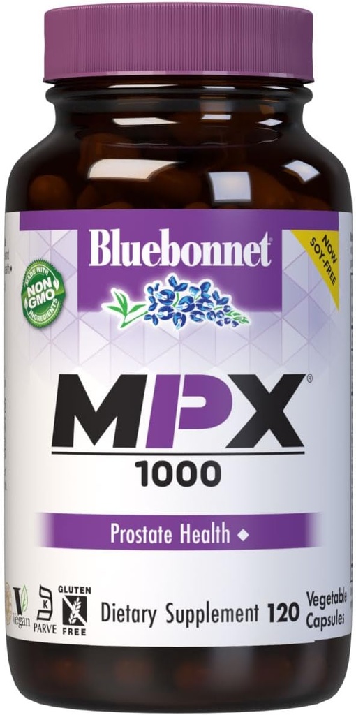 Supplément de soutien à la prostate de BlueBonnet MPX 1000, 120 comtes