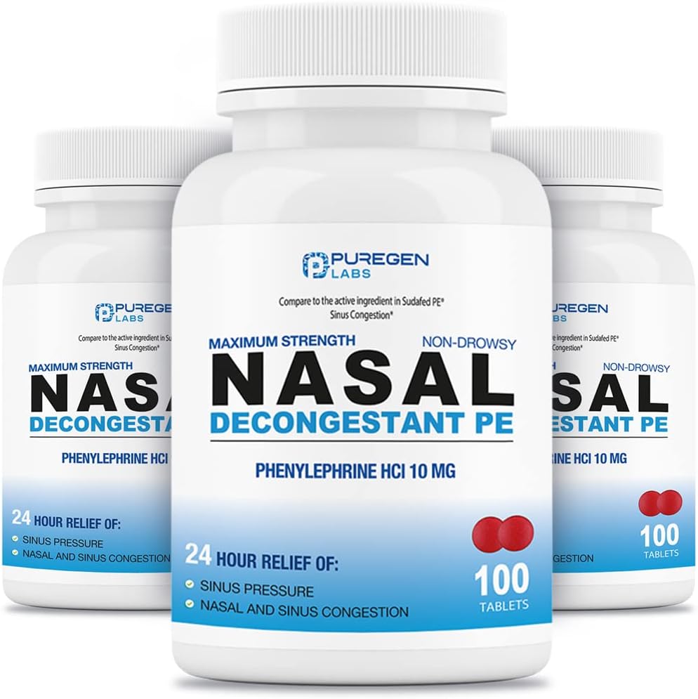 Purigen Labs Nasal Decongestant PE 3 Pack - 300 Tablets Totaal 