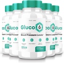Rize Labs (paquet de 5) Gluco 6 capsules supplémentaires, 570mg pilules de pression artérielle, formule officielle avancée pour la santé optimale, Gluco tout naturel six pastilles (300 capsules)