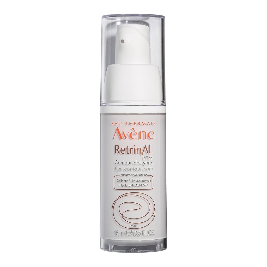 Avène Retrinal EYES Geavanceerde 3-in-1 oogcrème, Retinale oogcrème, Powered by Retinaldehyde & Hyaluronic Acid, helpt gladde rimpels, minimaliseert onder-oog papperigheid & donkere kringen, oogcrème anti-aging