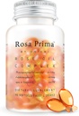 Unichi Rose Oil Vitamine E Supplement voor de gezondheid van de huid en regeneratie, Menstruele Cycle Mood Management, Adem Refresh, 90 Softgels