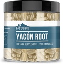 Eléments terriens Racine de Yacon (200 capsules), pure et non diluée, sans additifs