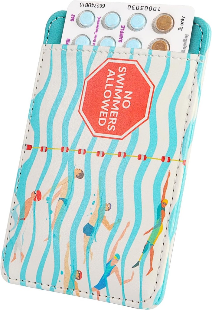 Primo Lines porte-boîte de contrôle des naissances discret, 4.4x3IN Compact Organizer Sleeve, convient aux Pill Packs standard, Portable et Stylish Protection