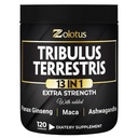 Zolotus 13in1 Tribulus Terrestris Capsules met Maca, Horny Goat Weed, Panax Ginseng, Saw Palmetto, Tongkat Ali, Shilajit & More - Energie, Uithoudingsvermogen Supplement voor mannen en vrouwen - 120 Tellingen