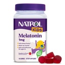 Natrol Enfants Mélatonine Gommies 1mg, Mélatonine pour les enfants pour le sommeil reposant, 140 Gommies de sommeil aromatisées aux framboises, 140 jours d'approvisionnement