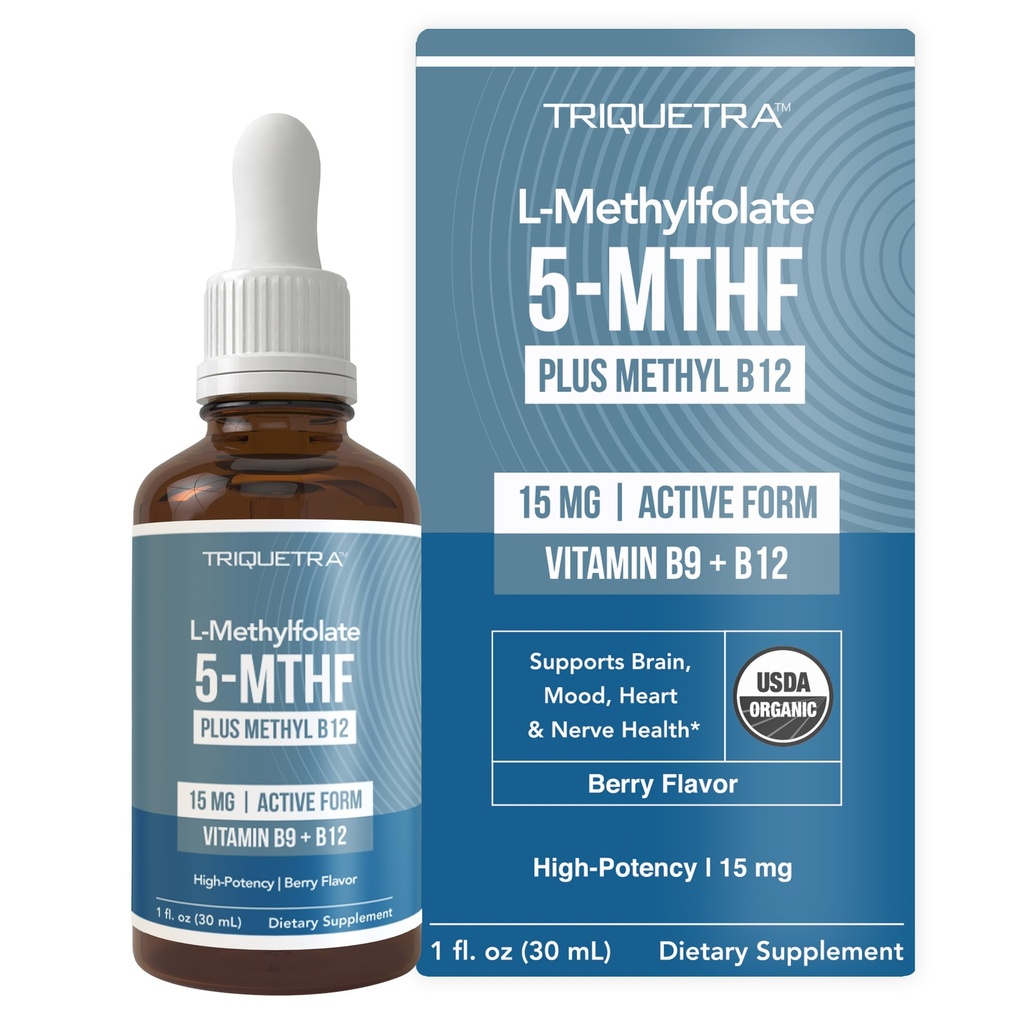 L Methyl Folate 15mg Plus Methyl B12 Cofactor 