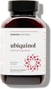 SMARTERNUTRITION Ubiquinol 100mg + Omega complet naturel basé sur des plantes 3 6 9 - Huile d'Ahiflower® cliniquement étudiée - CoQ10 ultra-absorption pour le soutien cardiaque - Non-OGM - 60 Softgels[30 jours]
