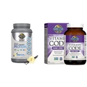 Tuin van het leven Biologische Vegan Sport Proteïne Poeder, Vanille - Probiotica, BCAA's, 30g Plant Proteïne & Zink Supplementen 30mg Hoge Potentie Rauwe Zink en Vitamine C Multiminerale Supplement