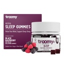 Troomy Sleep Reishi + Melatonine Grote Proeverij Mushroom Gummies - Ondersteunt rustgevende slaap & vermindering van stress - Zwarte Raspberry - 60 Tellen