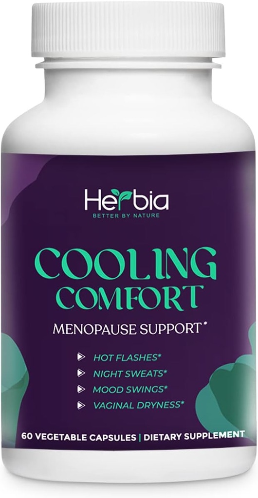 Natuurlijke menopauze en PMS-supplement - Hormonale balans, Estrogeen-vrije kruiden formule natuurlijke verlichting voor nachtzweet, Mood Swings & Vaginale droogheid- Made in The USA 60 Capsules