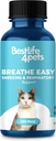 Cat Respiratory Comfort Supplement - Natuurlijke adem Easy Feline Ondersteuning voor alle seizoenen, Hoesten, Occasional Nasal Stuffiness and Sneezing - 400 Odorless, Easy-to-Administer Smaakloze Pillen
