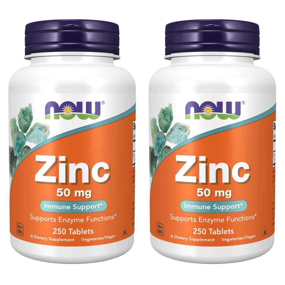 Nu Foods, (2 Pack) Zink, 50 mg, 250 Telling (verpakking van 2)