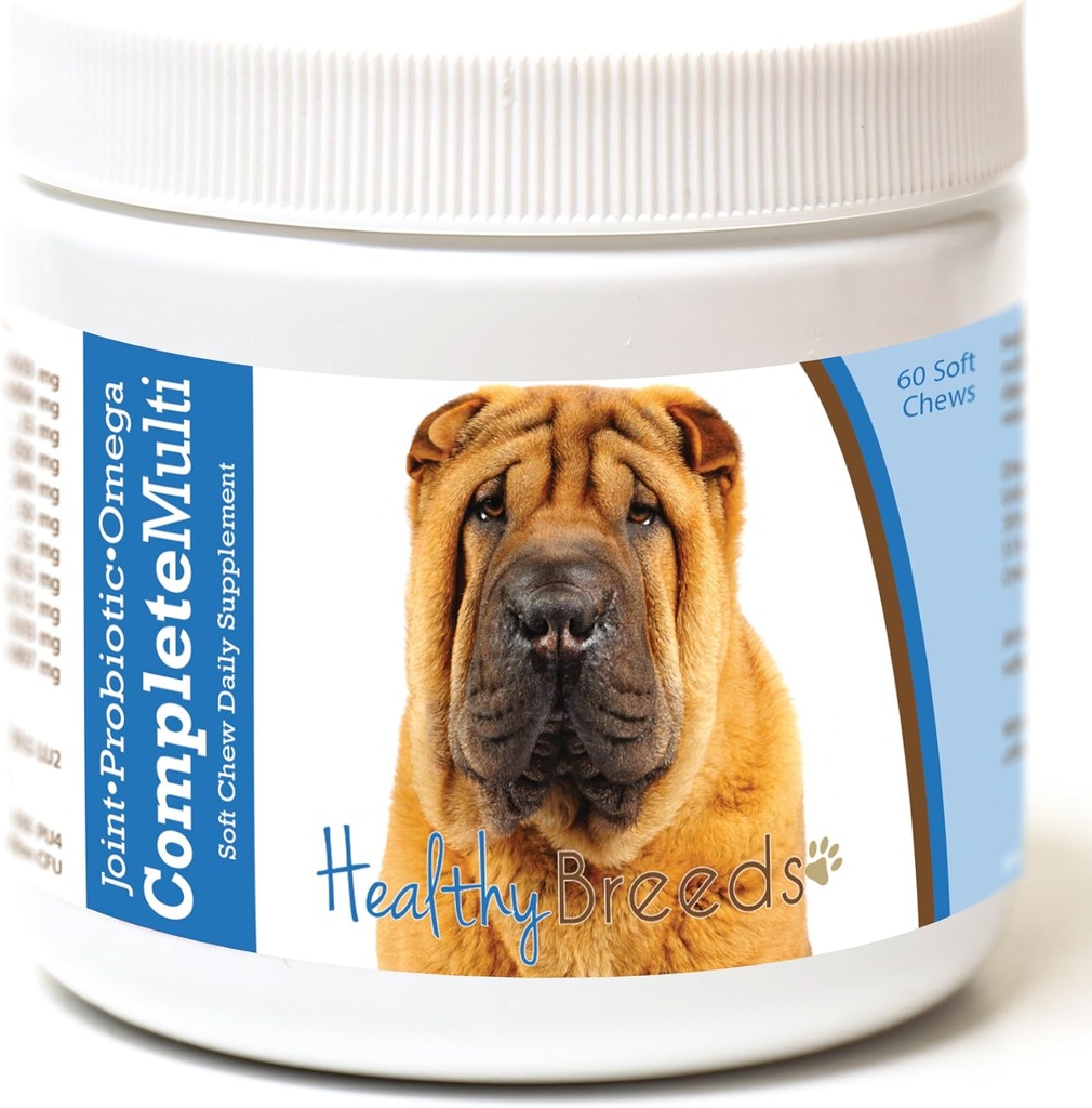 Gezond Ras Chinese Shar Pei Alle in een Multivitamine Zachte Kauw 60 Tellen