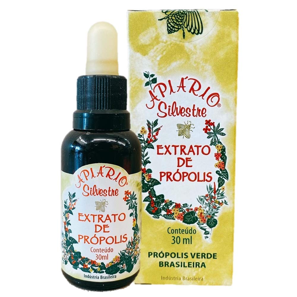Apiario Silvestre Extrait traditionnel de propolis d'abeille verte brésilienne (30 ml)