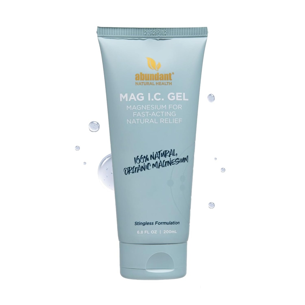 MAG I.C. Magnesium Gel met komkommer Stamcellen - snelle spierverzachting, kalmerende, Stingless, Veilig voor gevoelige huid, Fragrance-Free, 200ml