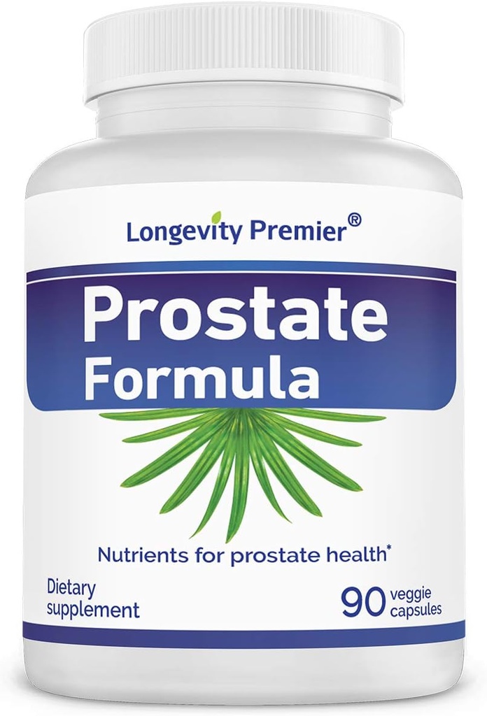 Longevity Prostate Formule met Standaard Saw Palmetto Extract, Extra Srength voor Prostaat Gezondheid en Haarverlies Preventie