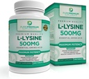 PurePremium L-Lysine 500 mg supplement - Essentiële Aminozuur met maximale sterkte - Immuunondersteuningssupplement - Pure Lysine 500mg voor snelle absorptie - 7 maanden levering - 200 Tabletten