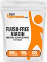 BulkSupplements.com Flush Free Niacin Powder - as Inositol Hexanicotinaat, Vitamine B3 Supplement, Niacin 500mg Flush Free - Glutenvrij, 500mg per portie, 100g (3,5 oz) (pakket van 1)