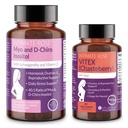 Ensemble d'équilibre hormonal pour femmes de Rose intime – Myo-Inositol & D-Chiro Inositol + Vitex Chasteberry – Suppléments pour la santé reproductive et le soutien menstruel