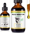 Natuurlijke Gistinfectie behandeling voor honden - Ondersteunt gezonde jeuk verlichting & ontsteking - hond oor infectie behandeling & Allergie verlichting - jeuk verlichting voor honden, hond oor behandeling voor infecties-2 fl oz