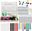 YOPAY 240 Stukken Moleculaire Model Kit, Biologische en Anorganische Chemie Moleculaire Structuur Model, 86 Atomen en 153 Links en 1 Short Link Remover Tool
