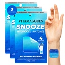 Vitamasques Slaappatches voor volwassenen, SnoozeMe Wellness Hydrogel Patch (3-Pack) - Slapen met Lavendel, Melatonine, & Valeriaan Wortel - Cruelty-Free, Koreaanse huidverzorging Slaap Patch