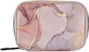 Pilule en marbre doré rose Organisateur Case 7 Day Travel Pill Box avec zipper Portable Weekly Vitamine Medicine Support de poche