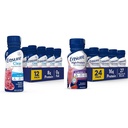 Zorg ervoor dat Liquid Clear Nutrition Drink, 0g vet, 8g eiwit, Blueberry Granaatappel, 10 Fl Oz (verpakking van 12), Fles, glutenvrij en Zorg voor hoge proteïne aardbei voeding Shake, 24 Pack