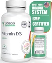 Vitamin D3 Supplement - Vitamin D-5000 IU - Support Healthy Bones, Teeth, Muscles, Cardiovascular, and Immune Function - Dairy-Free, Soy-Free - 60 Capsules