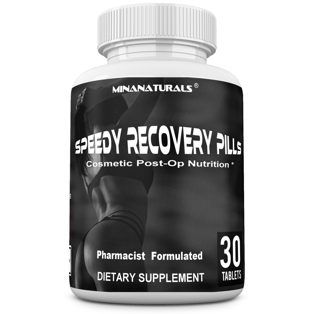 Speedy Recovery Pillen Post-OP Herstel Supplement. Scar Support Vitaminen. Promoot Collageen en Fast Wound Healing. Speciaal samengesteld voor Post op Cosmetic Chirurgie. 30 tabletten