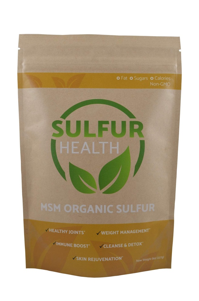 MSM Organic Sulfur - 99,9% Pure MSM Supplement - Lab-Tested & Certified (1 Pond)