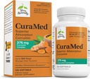 Terry Naturally CuraMed 375mg - Antioxidant Supplement voor Hersenen & Immune Health Support - Dieetsupplement met Curcumine & Turmeric Essential Oil - Herbal Lever Ondersteuning - 120 Softgels
