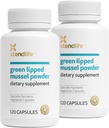 Xtendlife Green Lipped Mussel Powder - 2400mg Supplement met Omega-3 vetzuren uit Nieuw-Zeeland voor Joint Health, 120 Capsules (2 Pack)