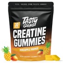 TASTY GAINS Creatine Gummies - 90g Creatine Monohydraat - Workout Supplementen - Build Muscle & Boost Strength for Men & Women - Made in USA - Non GMO - Vegan Friendly (Groot, Ananas Mango)
