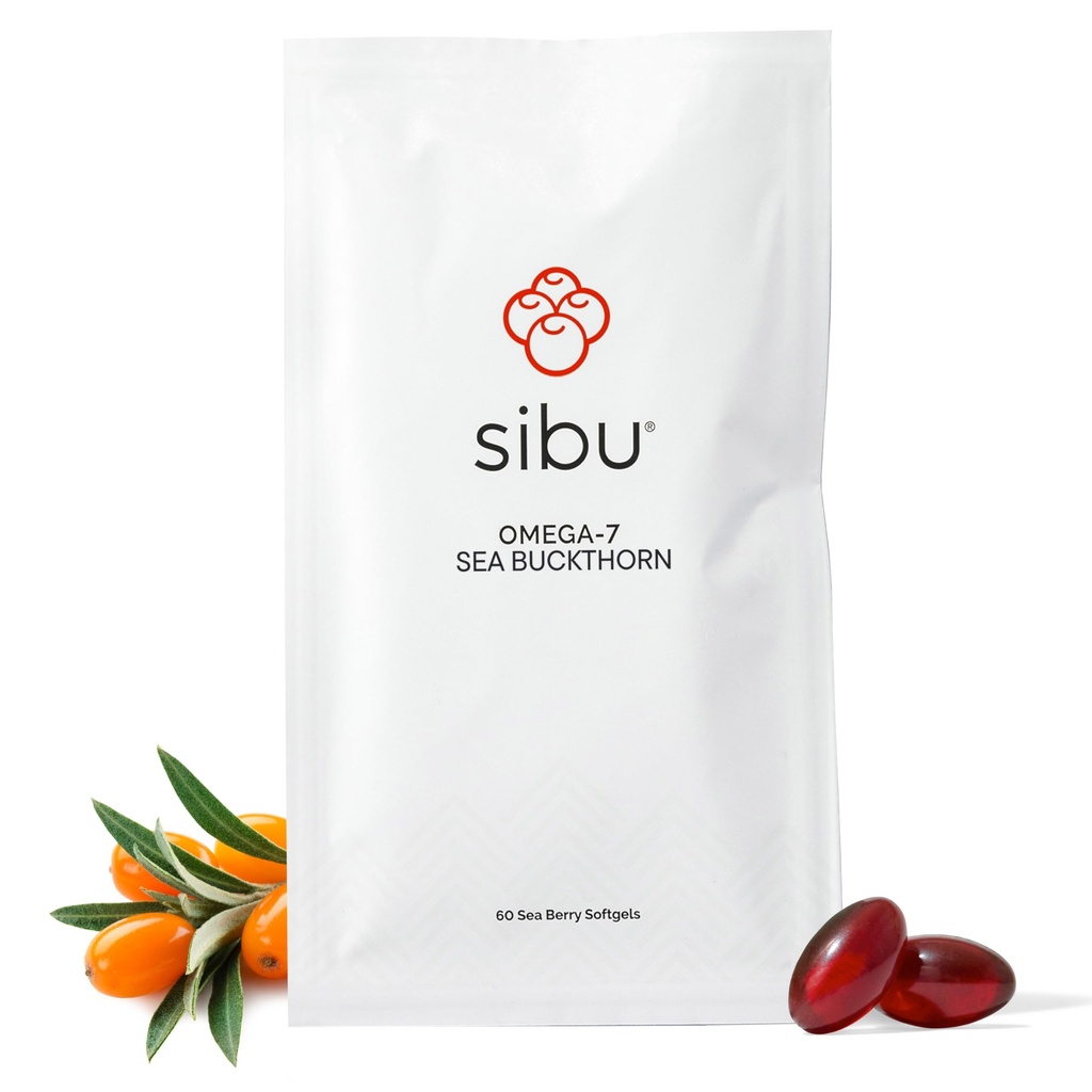 sibu Sea Buckthorn Omega-7 Softgels (30-Dag Refill Sachet) 
