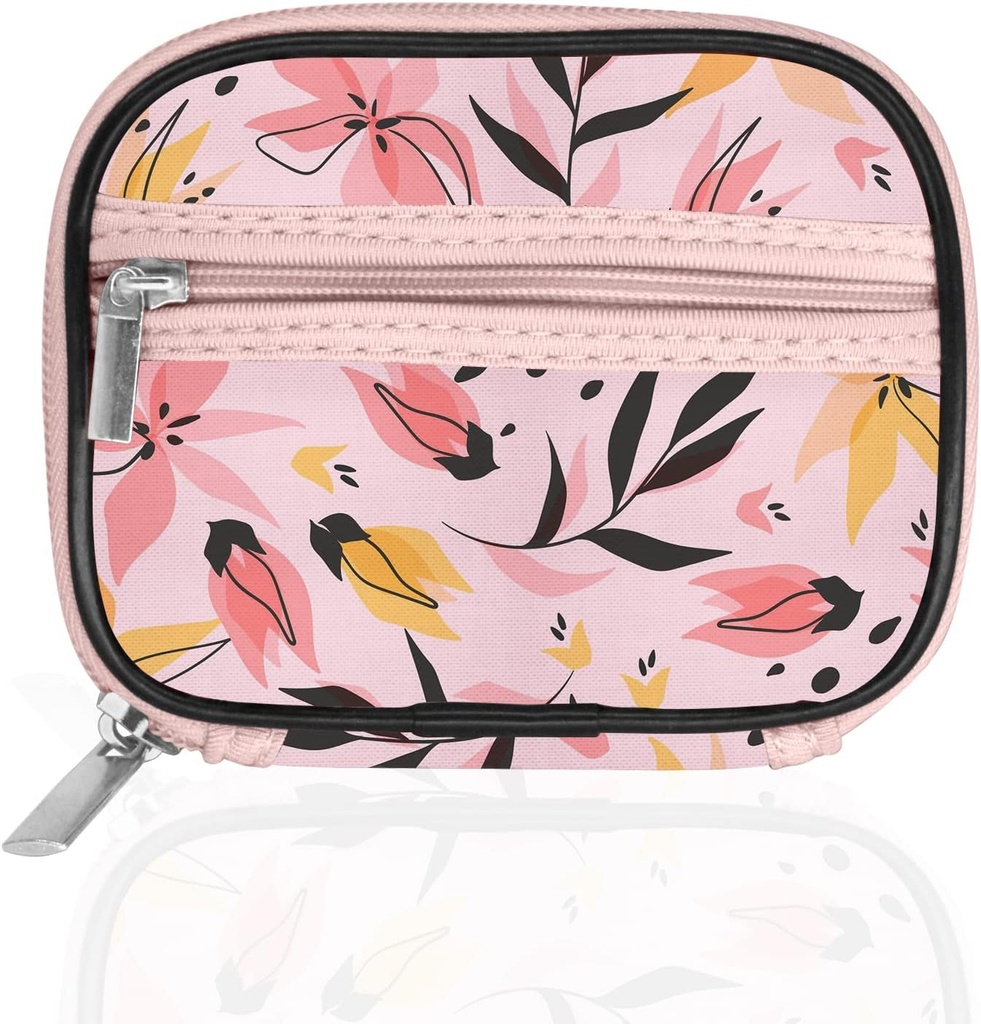 Serfeymi Weekly Pill Organizer Pill Case for Purse with Amovible 7 Day Pill Box, Fashionable Travel Medicine Organizer Pill Container for Medicine, Vitamine, Supplément - Rose 03