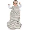 Woolino Merino Sac de couchage pour bébé en laine et coton biologique - Sac de couchage classique 4 saisons pour bébé - Sac de couchage pour bébé et tout-petit - 0-6 mois - Terre