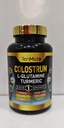Supplément colostrum - Formule 10in1 - Combiner avec la L- glutamine, le curcuma, le poivre Cayenne, la pectine de pomme, les probiotiques, le gingembre et plus - Santé digestive, soutien immunitaire - 120 capsules