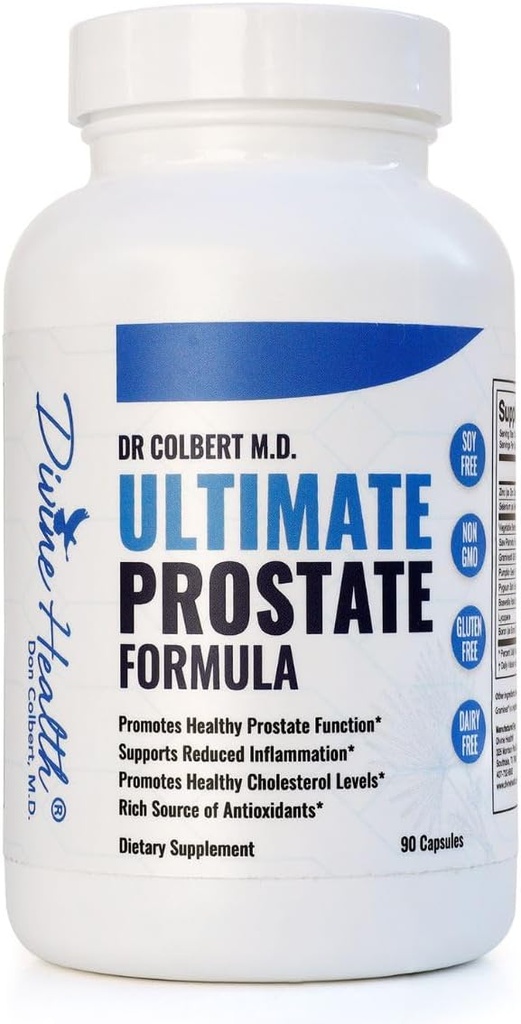 Divine Health Ultimate Prostate Formula - Inclusief Beta-Sitosterol - Selenium - Saw Palmetto - Zink - Graminex - Pompoenzaad - 30 dagen levering