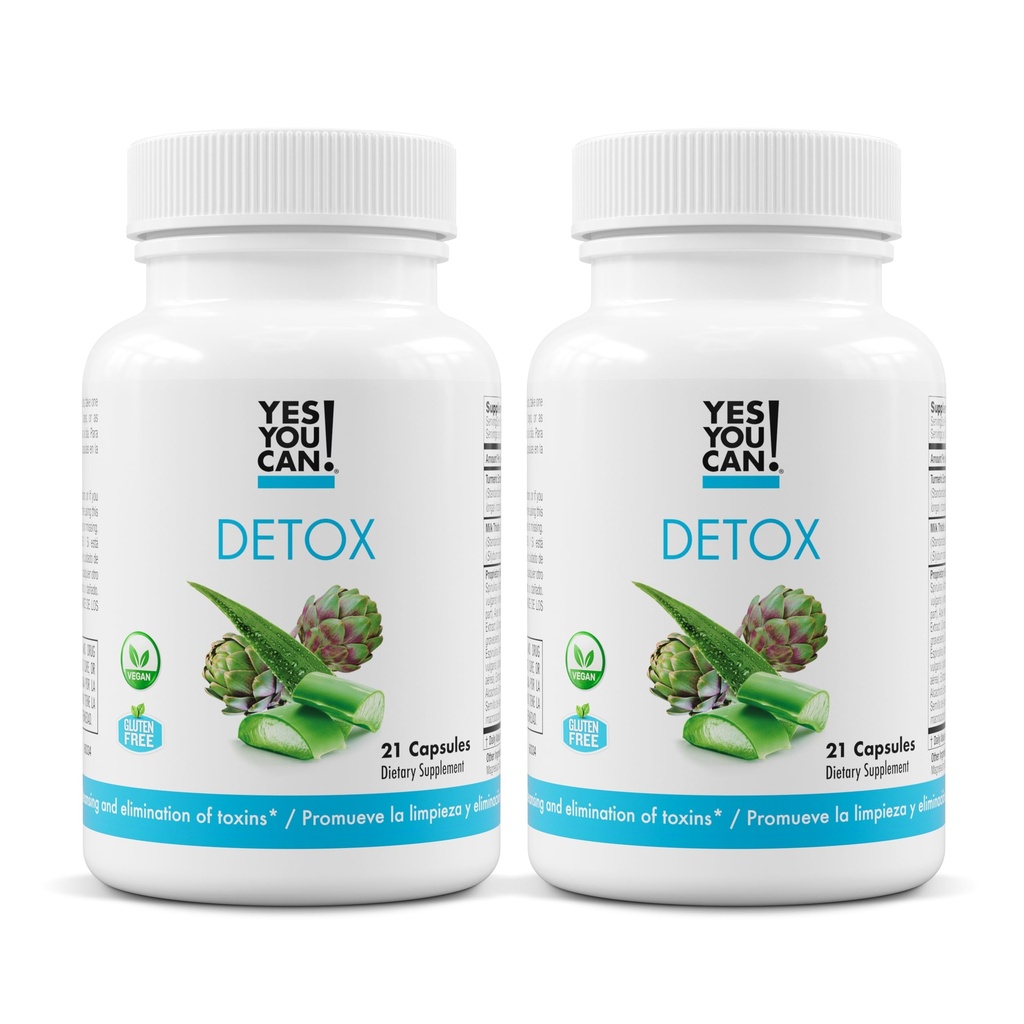 Ja, dat kan je wel! Natuurlijke detox pillen - Diuretische reiniging met elektrolyten en vitamines - Helpt met waterretentie - Glutenvrije, 21 capsules (2 verpakkingen)