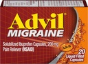 Advil Migraine Liquid Filled Capsules - 20 st., Verpakking van 5