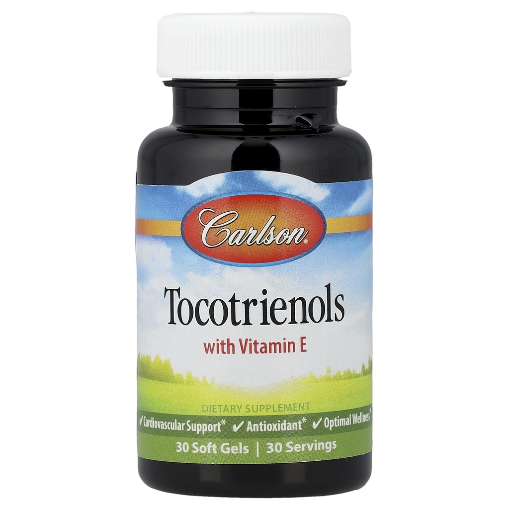 Carlson Labs Tocotrienolen met natuurlijke vitamine E, 30 Softgels