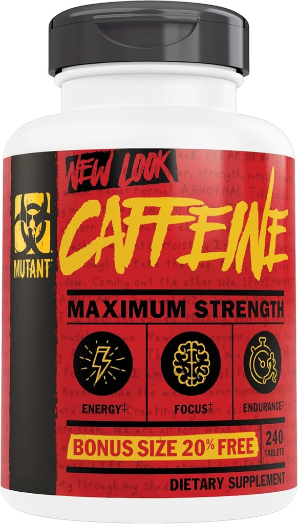 Mutant Cafeïne 200 tabletten plus 40 gratis