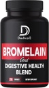 6in1 Bromelain 500mg Supplement - 1000mg per Serving - 210 Capsules met Digestieve Gezondheid Blend als Quercetine, Gember, Kurkuma, Papaya - Ondersteuning van algehele gezondheid, spijsvertering en immuunsysteem