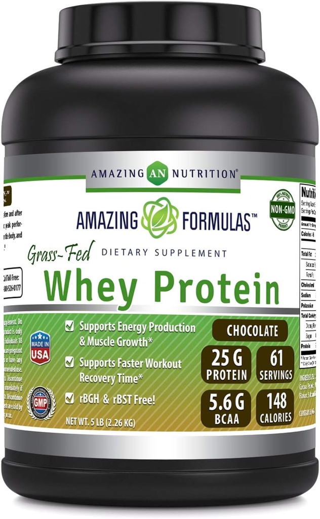 Verbazingwekkende Formules Grass-Fed Wei Proteine Supplement 