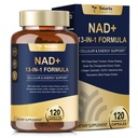 Totaria NAD Supplement voor vrouwen Mannen met nicotinamide riboside resveratrol,Quercetin, Betaine Boost NAD+ Niveaus NAD Plus supplement voor anti-aging, energie, Immune, Focus 120 Capsules