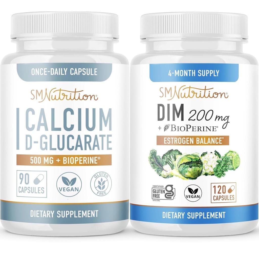 SMNutrition 200mg DIM Supplement met Calcium D-Glucaraat 