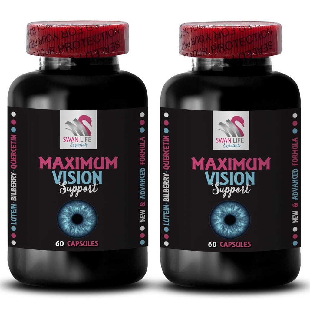 Visiebalans - EYE VISION SUPPLEMENT - Helderere scènes, Oogsterkte, Beter beeld, Kristalzicht, Scherpe lijnen, Ooghelderheid, Focusvoordeel, Pure zichtlijnen, Virtueel zicht 2 Fles 120 Capsules