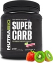 NutraBio Super Carb, Carbohydraat Poeder met Cluster Dextrine & Elektrolyten, Advanced Carb Supplement Powder for Workout Fuel, Performance, and Muscle Recovery, Clostrin, Kiwi Strawberry, 30 Sv